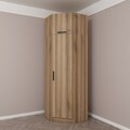 Dulap pentru haine, Minerva, Kale Oak, 74x255x52 cm, PAL, Stejar