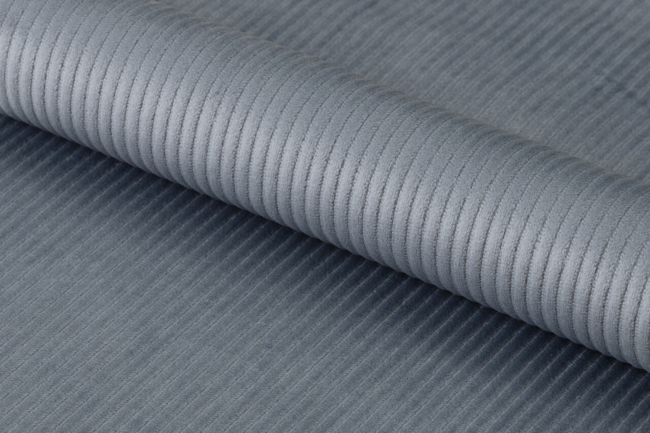 Scaun Ines, Actona, 49.2x57.5x84 cm, tesatura corduroy/otel, gri - view 3