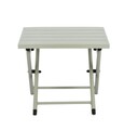 Masuta de cafea pentru gradina/terasa Taylor, Bizzotto, pliabila, 44x43x36 cm, aluminiu, verde breeze