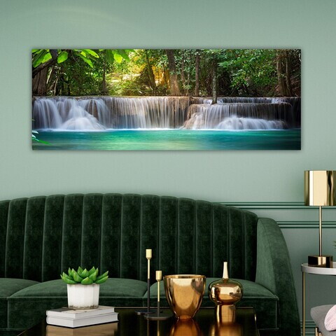 Tablou decorativ, YTY220801_3080, Canvas, 30 x 80 cm, Multicolor