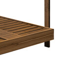 Sezlong tip pat dublu / pat de zi Dual, Pakoworld, 173x205x196 cm, lemn de fag, natural