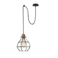 Lustra Tellini MR - 1002, Opviq, 65 x 25 x 110 cm, 1 x E27, 100W, negru