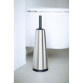 Perie de toaleta cu suport, Brabantia, ReNew Matt, 12x12x42 cm, otel, argintiu