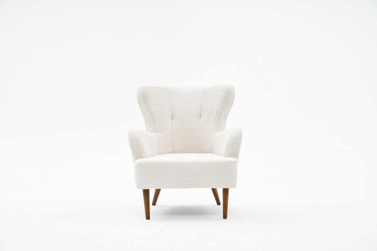 Fotoliu, Atelier del Sofa, 825BLC2368, Lemn de carpen, Crem - view 4