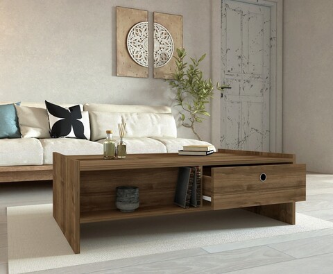Masuta de cafea, puqa design, boey, 110x35x60 cm, pal, nuc