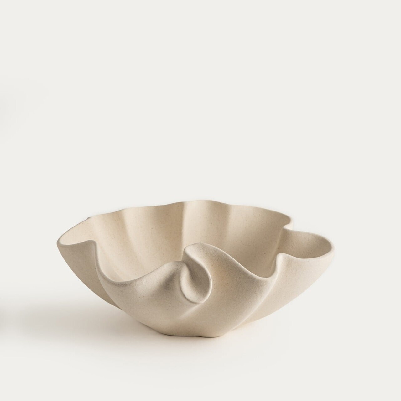 Tava decorativa Evania, Homla, 26.7x22x10 cm, ceramica, bej