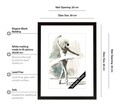 Tablou decorativ Dublin Map, Homemania, 32x42 cm, MDF/sticla