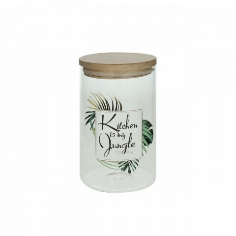Recipient cu capac jungle small, tognana porcellane, 1030 ml, sticla, transparent