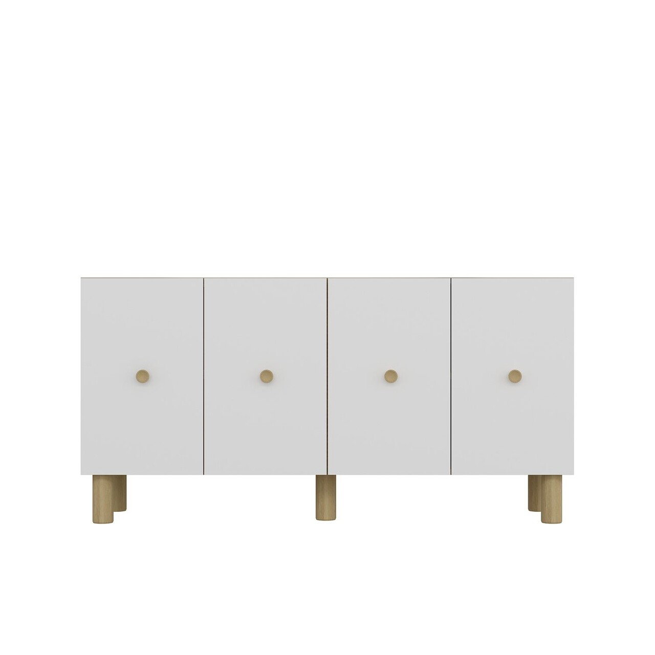 Consola, Hanah Home, Zeyn, 150x75x32 cm, PAL , Maro, Alb - view 3