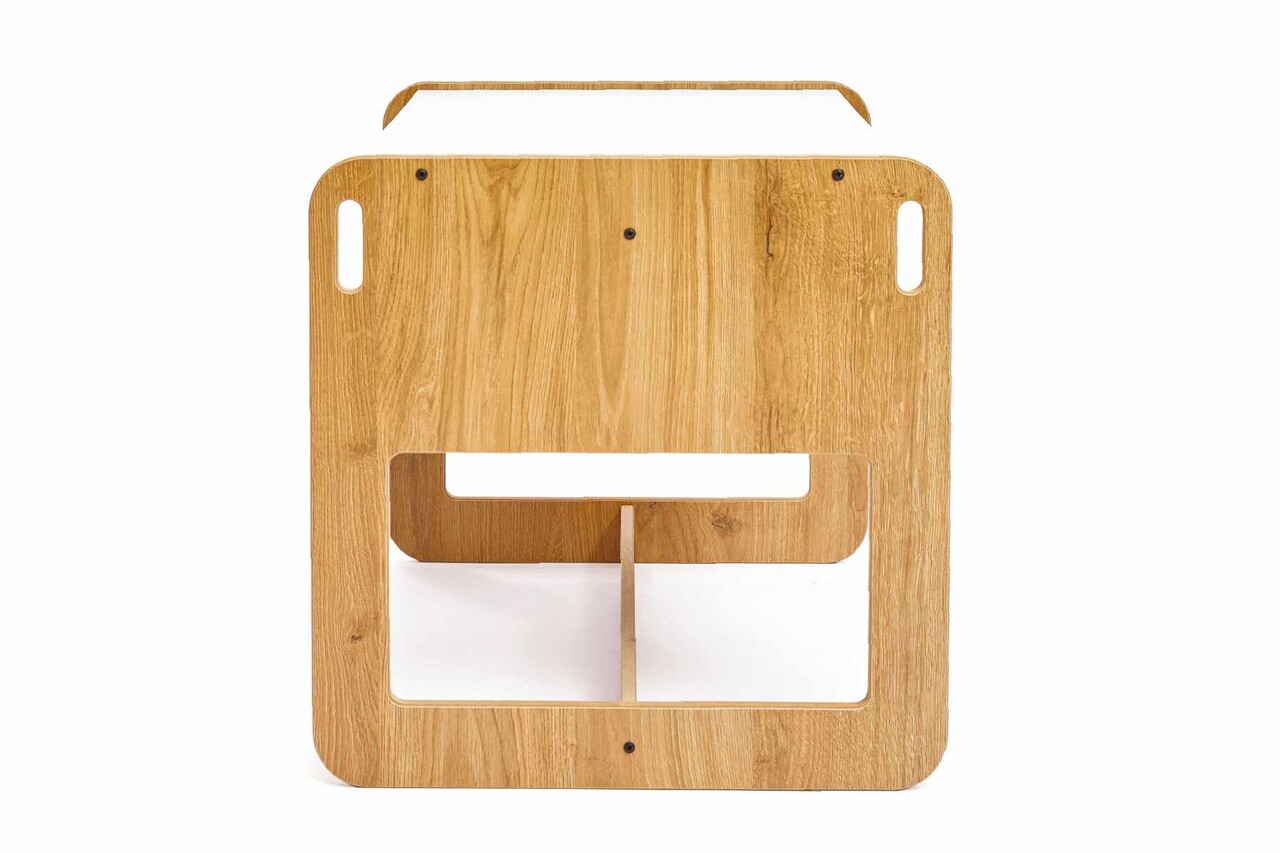 Set masa si scaun pentru copii, Hanah Home, Dove 2, Alb / Natural - view 9