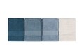 Set 4 prosoape 801, Beverly Hills Polo Club, 50x90 cm, bumbac, petrol