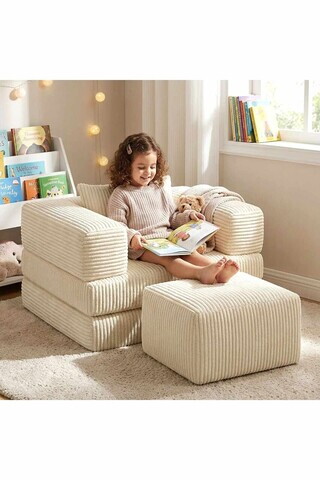 Canapea extensibilă pentru copii, Atelier del Sofa, 326NYR1101, Crem