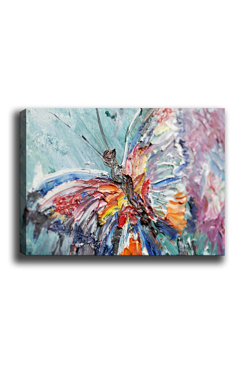 Tablou decorativ, Kanvas Tablo (70 x 100), Cadru: 100% LEMN (grosime: 3 cm), Multicolor - view 2