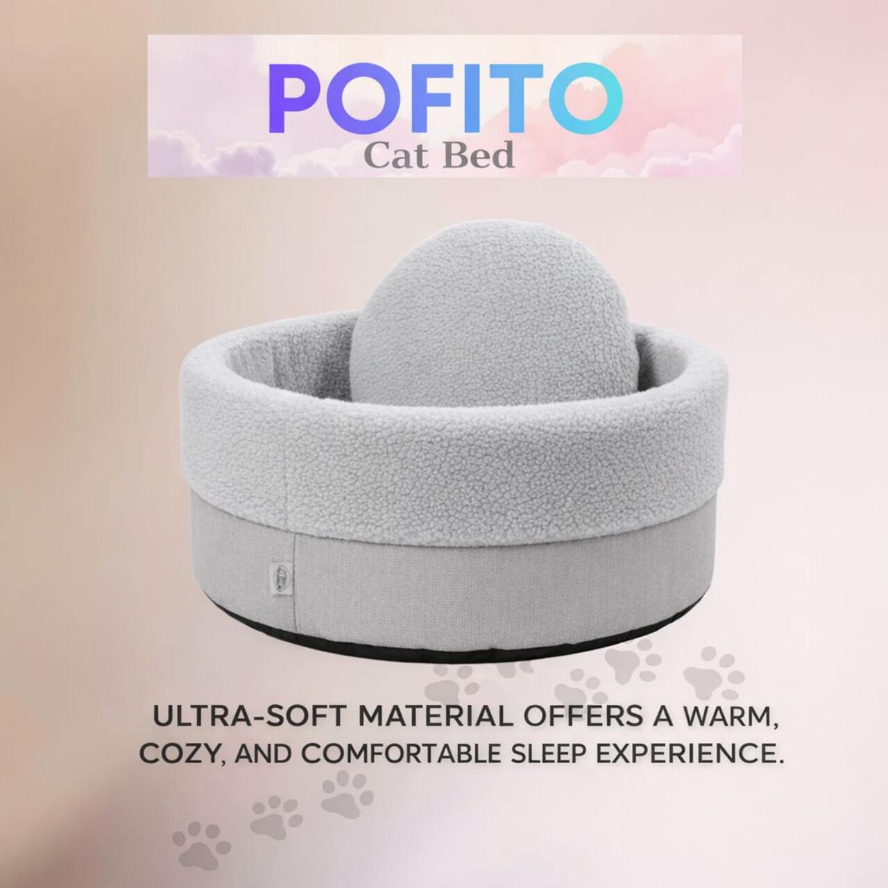 Pat pentru animale de companie, L'essentiel Maison, Pofito, Gri - view 4