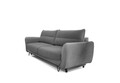 Canapea extensibila 4 locuri ELTAP, SO-SIL-04VE, Silva, 236x95x90 cm, lemn/poliester, gri