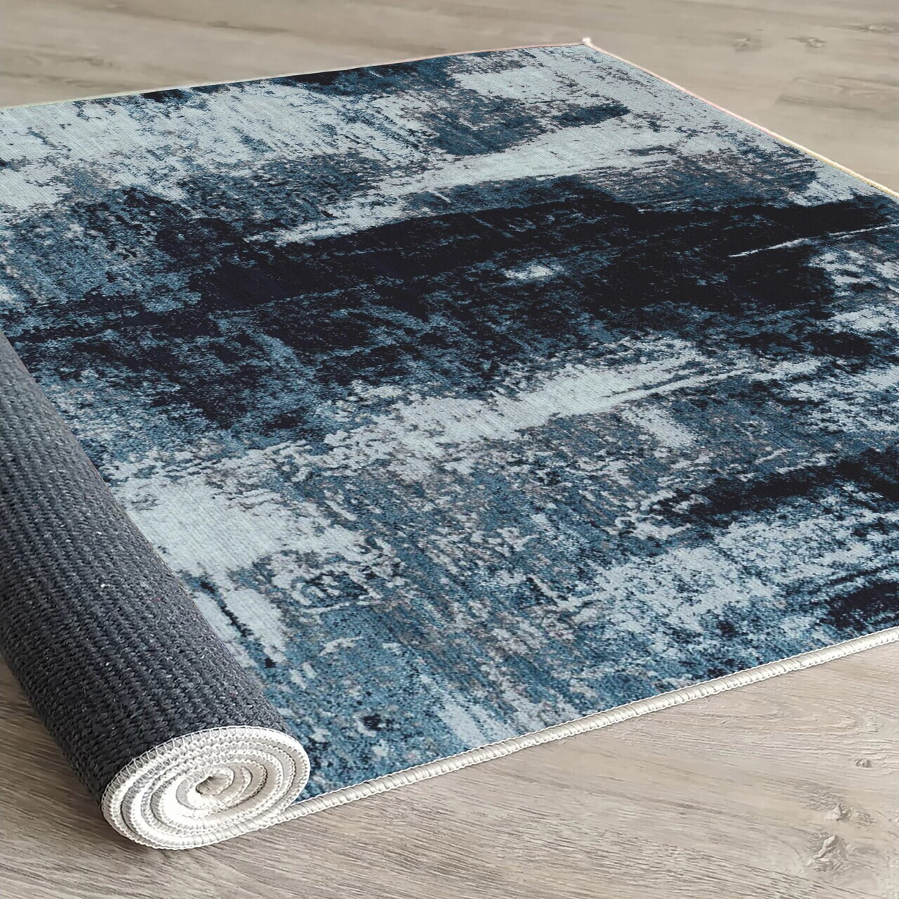 Covor, Woopamuk210, 140x220 cm, Bumbac/Poliester, Gri - view 3