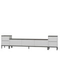 Comoda TV, Inarch, Imaj, 180x45.2x35 cm, PAL, Alb / Negru / Auriu