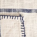 Patura Cortes, Homla, 130x170 cm, bumbac, ecru/albastru