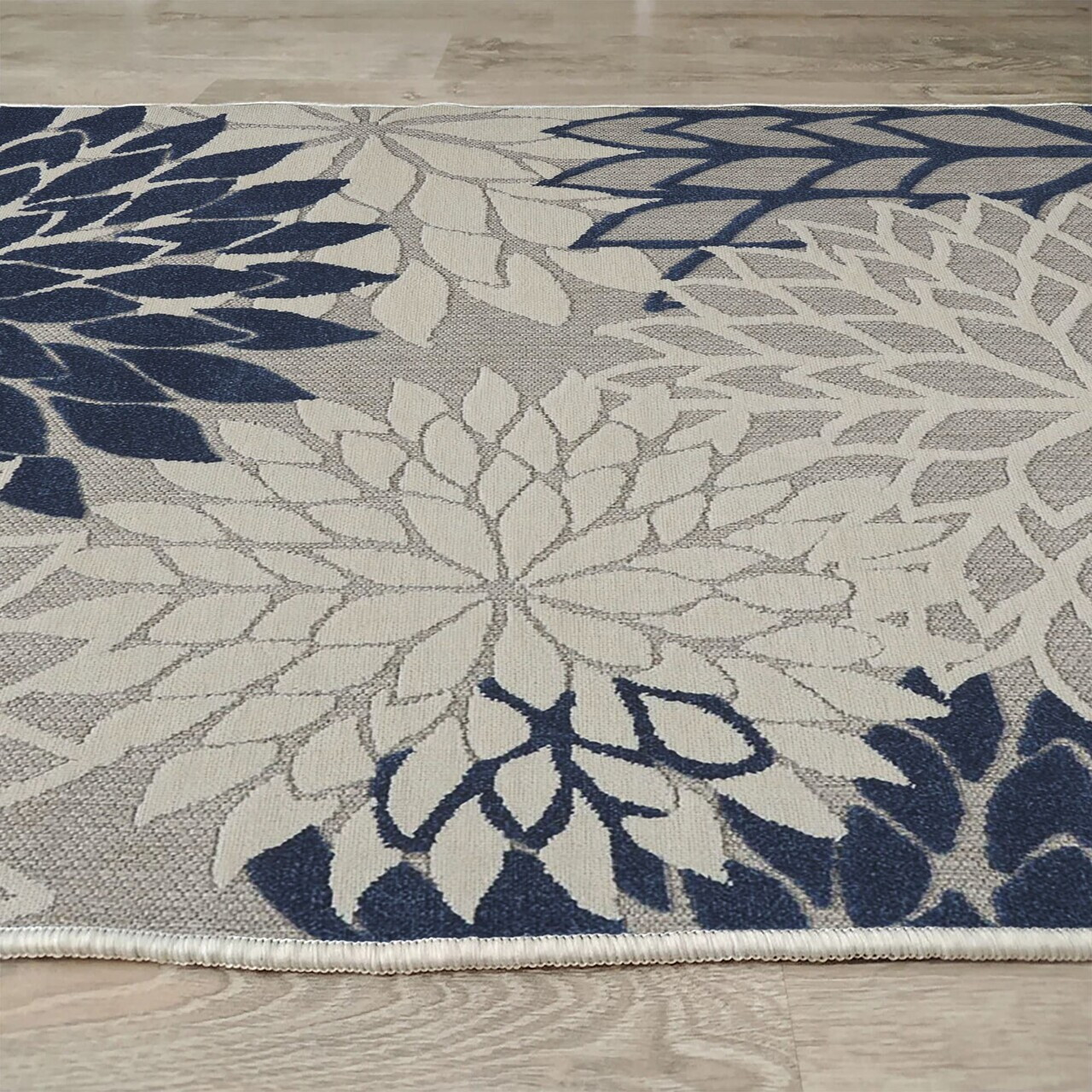 Covor, Woopamuk264, 160x230 cm, Bumbac/Poliester, Albastru navy - view 5