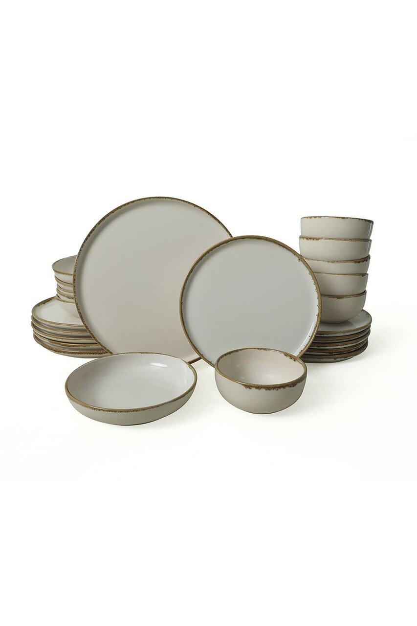 Set de cină din ceramică (24 bucăți), L'essentiel Maison, 275KRM2180, Antibacterian, Crem - view 5
