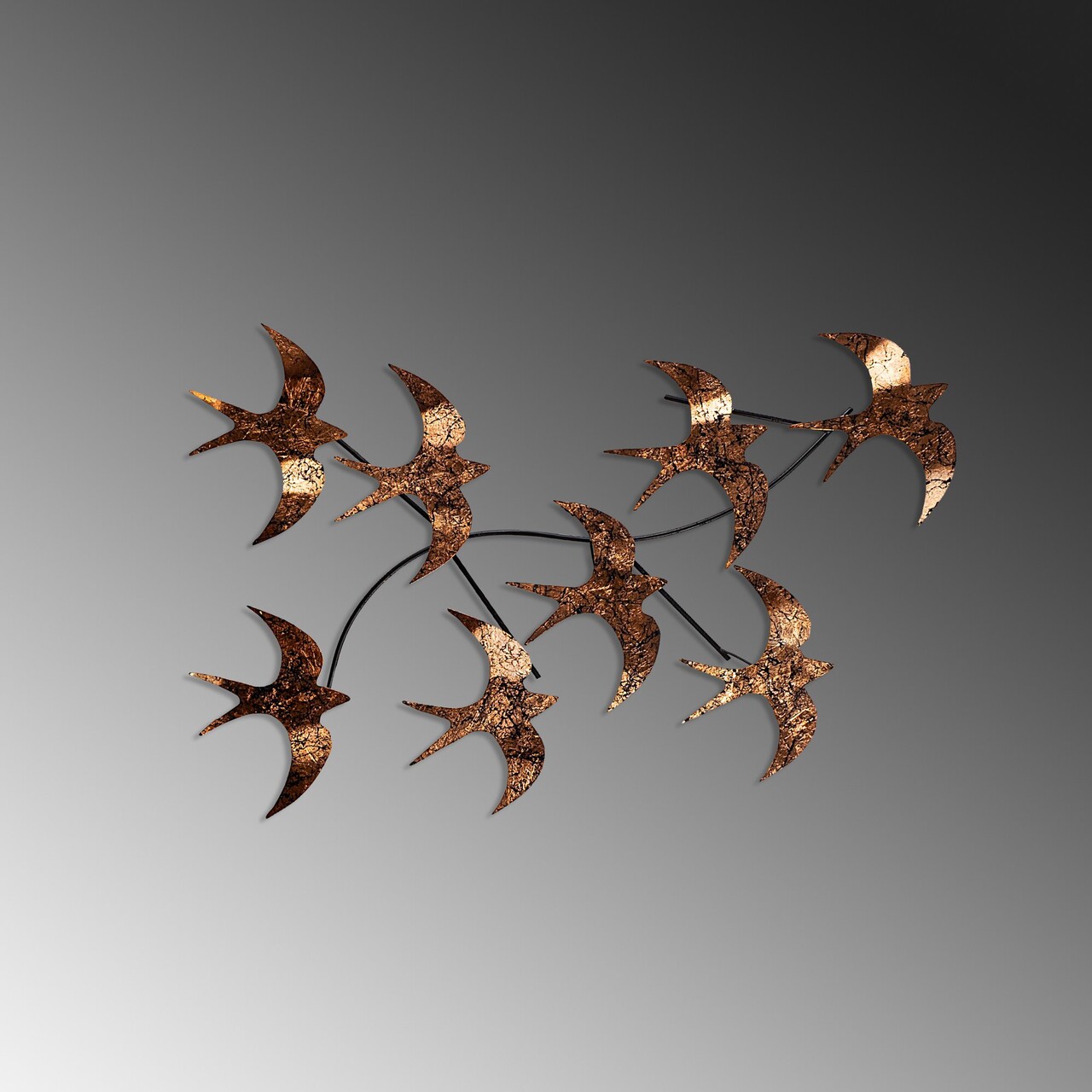 Decoratiune de perete, Flying Birds 3, Dimensiuni: 69 x 41 x 7 cm, Multicolor - view 4