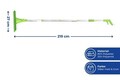 Racleta cu spray Maximex, Window, 219x27 cm, poliester/poliamida, verde/argintiu
