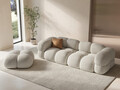 Canapea 4 locuri, Loretto, Cosmopolitan Design, 250x100x68 cm, tesatura structurata, bej