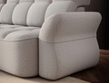 Coltar extensibil stanga 3 locuri ELTAP, Beneth, 301x185x115 cm, lemn/poliester, gri deschis