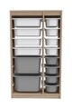 Dulap multifunctional, Estella, Montana Xs 2D4N8U, Sonomo Alb / Gri