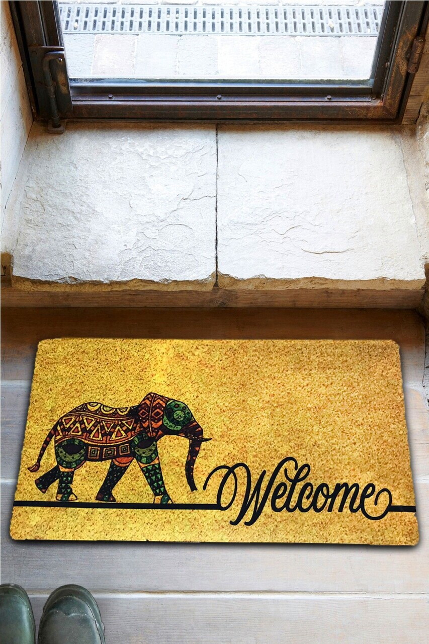 Covoraș din PVC, Pvc Elephant Power, 40x60 cm, PVC, Multicolor