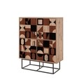 Dulap multifunctional, Sapphire, Quantum Solo - Chess, 93 x 115 x 36 cm, pal melaminat, multicolor