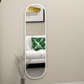 Oglinda decorativa, Siam, Magnum, 40x120x2.2 cm, MDF , Alb