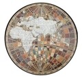 Masuta de cafea World, Mauro Ferretti, Ø50x37 cm, fier