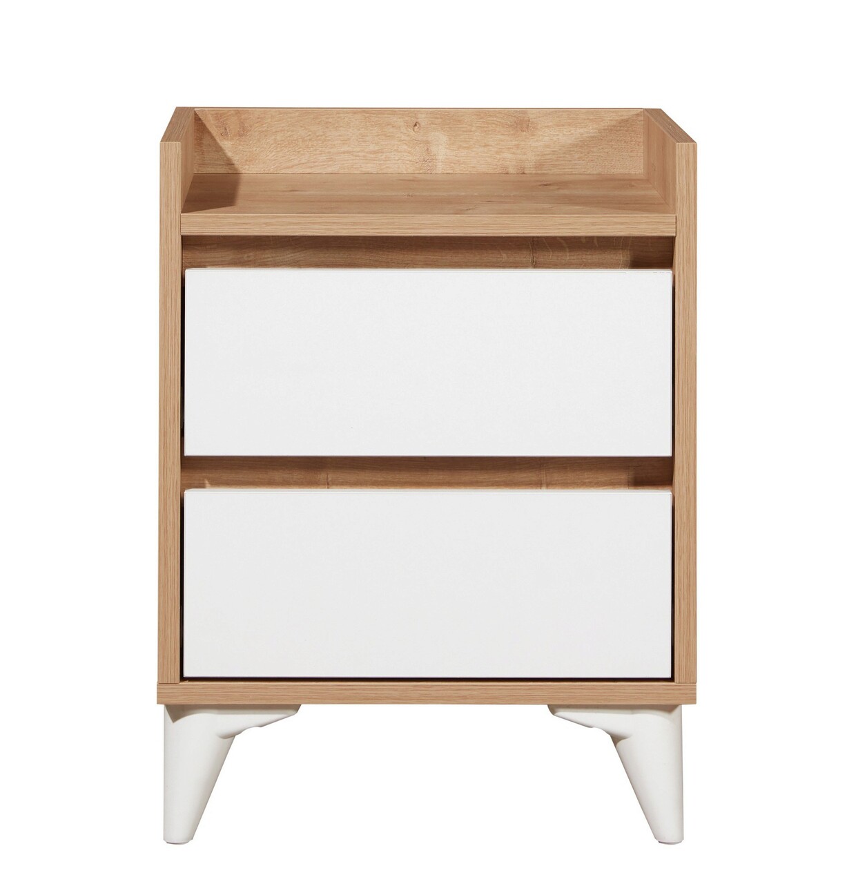 Noptiera, Hanah Home, Tuvalle 041, .45x59x40 cm, Stejar Safir / Alb - view 3