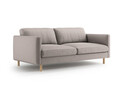 Canapea 3 locuri, Eden, Micadoni, 173x92x90 cm, catifea, gri beton