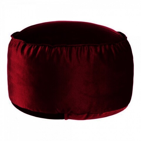 Taburet Gift Decor, Pouffe, Ø60 x 35 cm, poliester/polistiren, rosu inchis (marron)