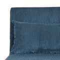 Canapea extensibila 2 locuri Solace, Homla, 140x91x84 cm, MDF/catifea din poliester, albastru