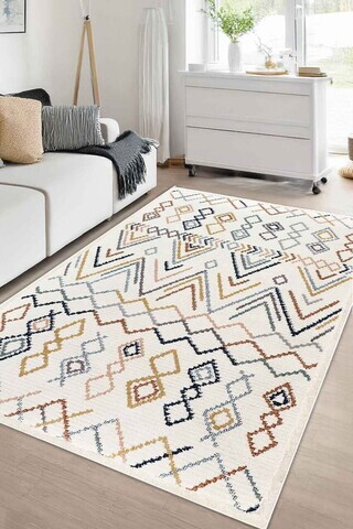 Covor, CLR-7335-HALI-25, 120x200 cm, Poliester, Multicolor