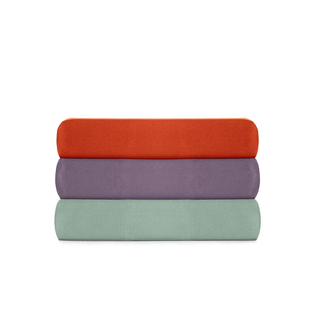 Cearceaf de pat cu elastic Ranforce King (FR) (IT) (ES) (DE), L'essentiel Maison, Tonne Mixte, Caramiziu - imagine 3