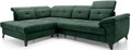 Coltar extensibil stanga 5 locuri ELTAP, LT-35RAQ, Inferne, 297x210x107 cm, lemn/poliester, verde inchis