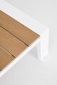 Set mobilier pentru gradina/terasa 4 piese Einar, Bizzotto, aluminiu/placaj/poliester, alb