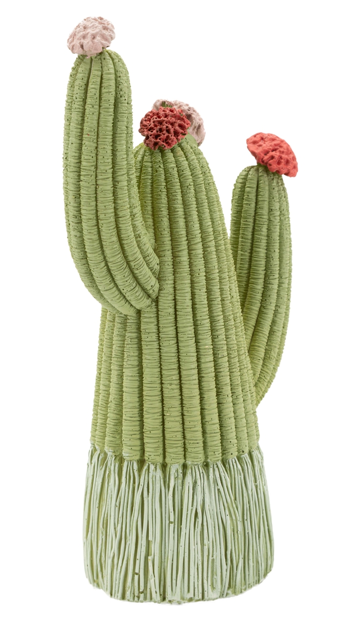 Figurina /sculptura decorativa Cactus, Mauro Ferretti, 10.5x6.5x20.5 cm, polirasina, multicolor