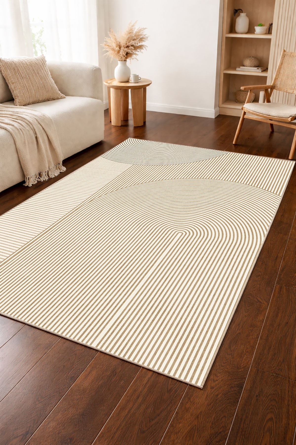 Covor, CLR-7185-8, 80x300 cm, Poliester, Bej