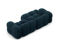 Coltar stanga 3 locuri, Loretto, Cosmopolitan Design, 250x147x68 cm, catifea, albastru petrol inchis