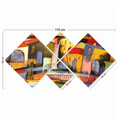 Set 4 tablouri decorative, 4MDF1042732249, MDF, Imprimat UV, Multicolor