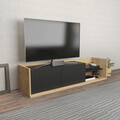 Comoda TV, Retricy, Krog, 160x35x36.8 cm, PAL, Stejar / Antracit