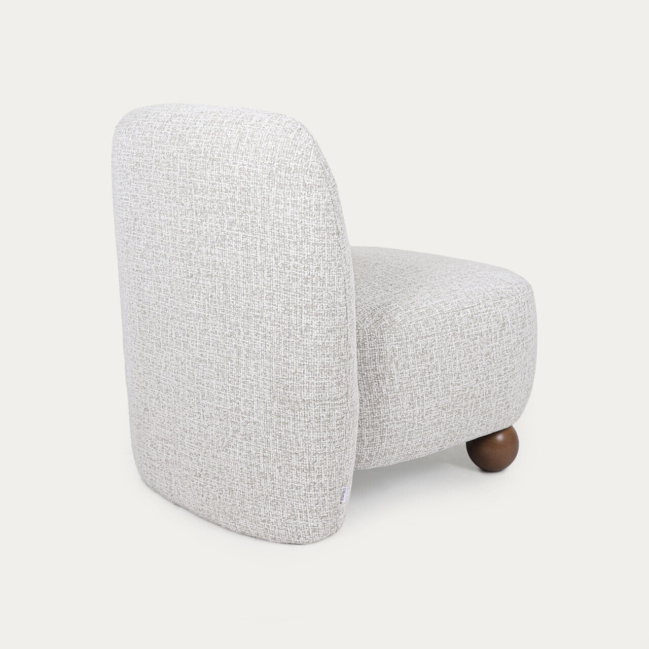 Fotoliu Norello, Homla, 77x66x77 cm, MDF/poliester, bej/maro — imaginea 5