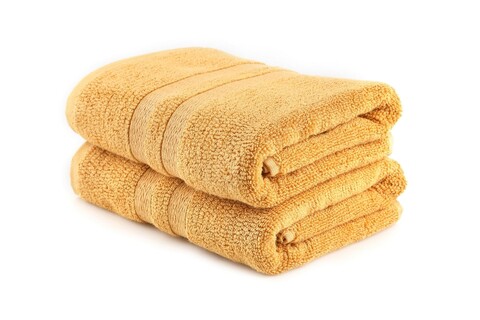 Set prosoape de baie, Hobby, Ayliz, Bambus;Bumbac, Galben mustar