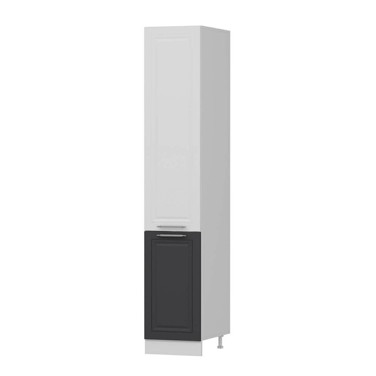 Dulap pentru bucatarie, Hanah Home, Minar, 45x222x58 cm, Alb / Antracit — imaginea 6