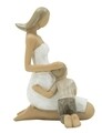 Decoratiune Sitting woman with son, Mauro Ferretti, 11.5 cm, polirasina
